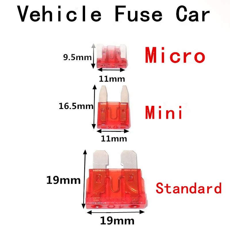 Предохранитель автомобильный Mini Micro Стандартный/средний плавкий лезвие 2A 3A 5A 7.5A