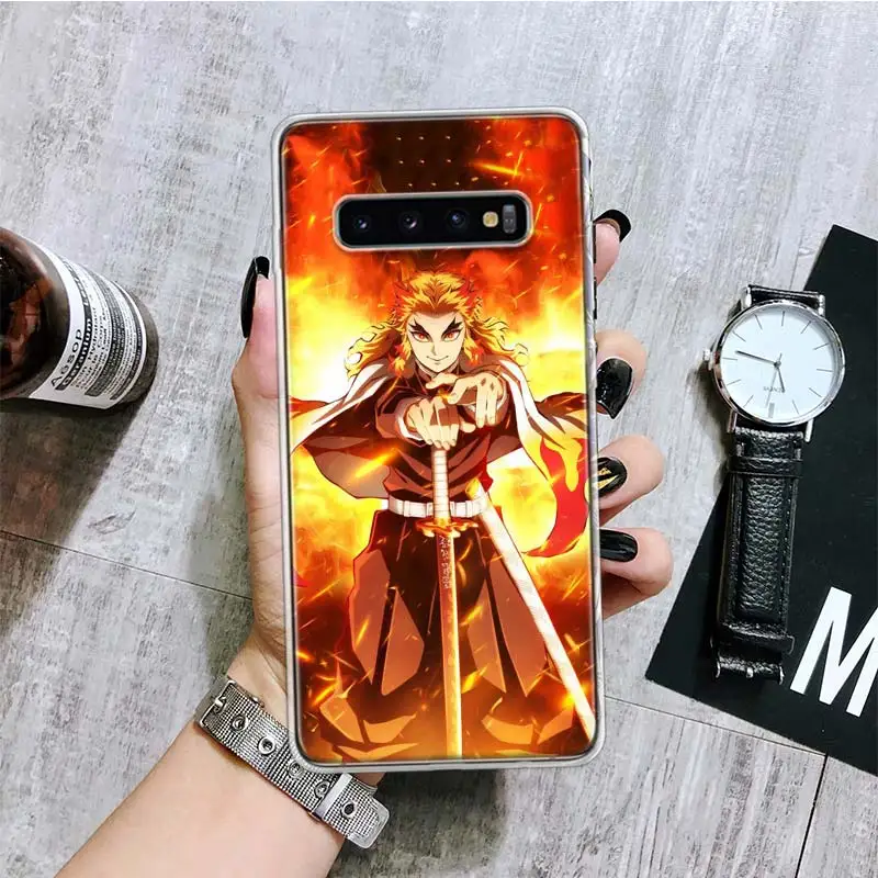 Demon Slayer Rengoku Kyoujurou Phone Case For Samsung Galaxy S20 FE S10 Plus S21 S22 Ultra S10E S9 S8 S7 Edge J4 + Fundas Cover | Мобильные