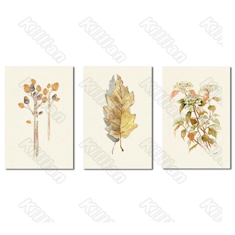 

Aestheticism Style Pine Cones and Branches Frameless Poster Home Bedroom Decorative Living Room Canvas Painting Hd Print Poster