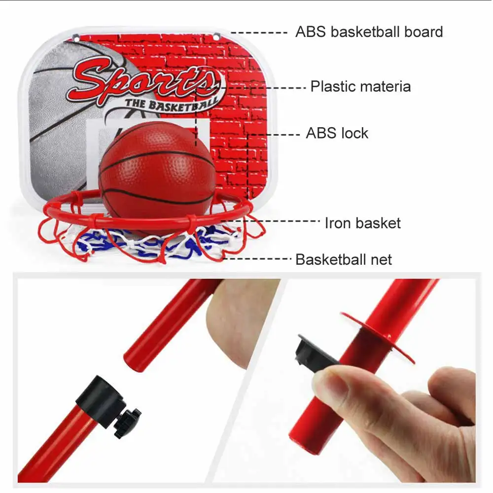 

170CM Basketball Stand Set Adjustable Height Kids Basketball Hoop Outside Backyard Games for Boys Girls Toddlers