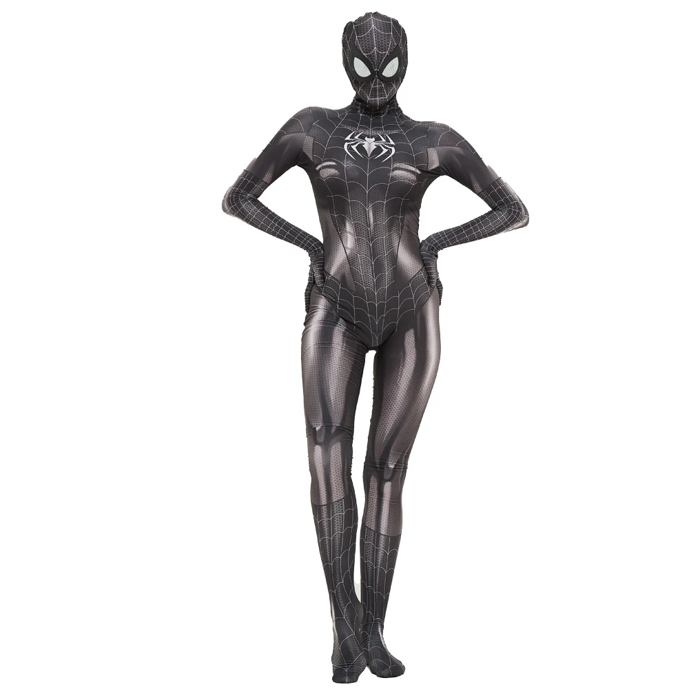 Zentai аниме косплей супергерой паук костюм 3D печати Женщины Gwen Stacy комбинезон