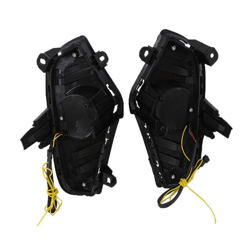 2 шт. авто DRL 12V Светодиодный дневной ходовой светильник с поворотным сигналом