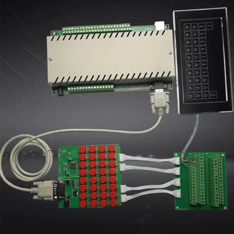 

32 Channel Expansion Terminal Light Curtain Wall Self-Reset Switch Panel Board For KC868 Smart Home System Manual Control