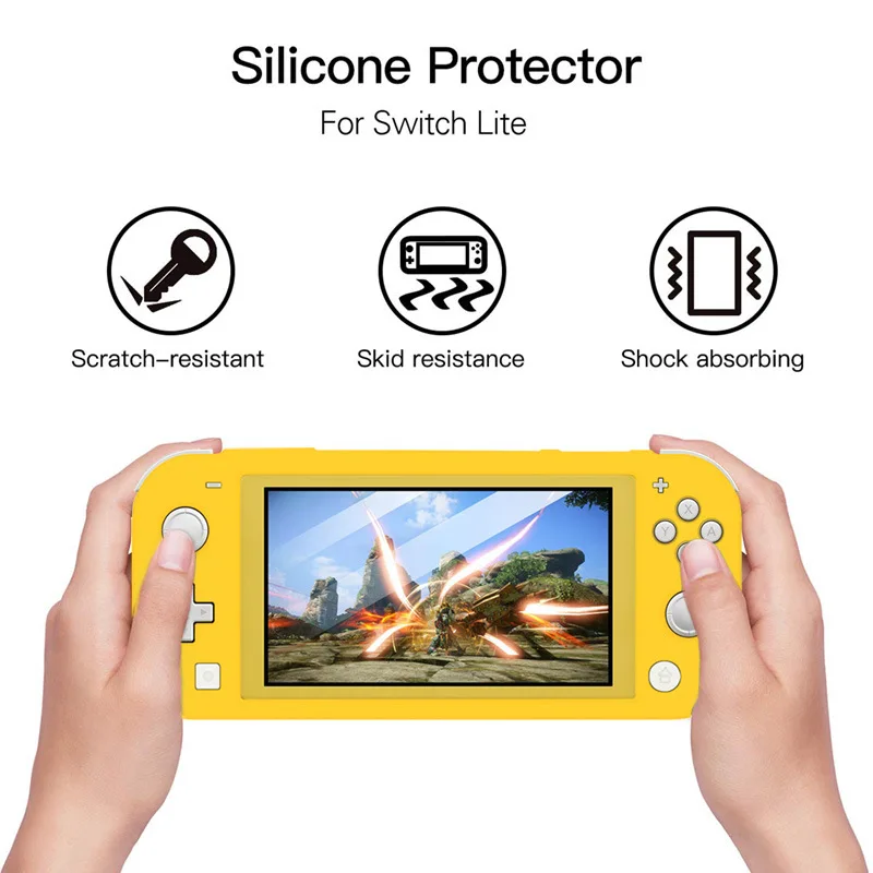 New Anti-slip Silicone Protective Case For Nintendo Switch Lite Console Full Cover Nintend Mini/NS Accessories |
