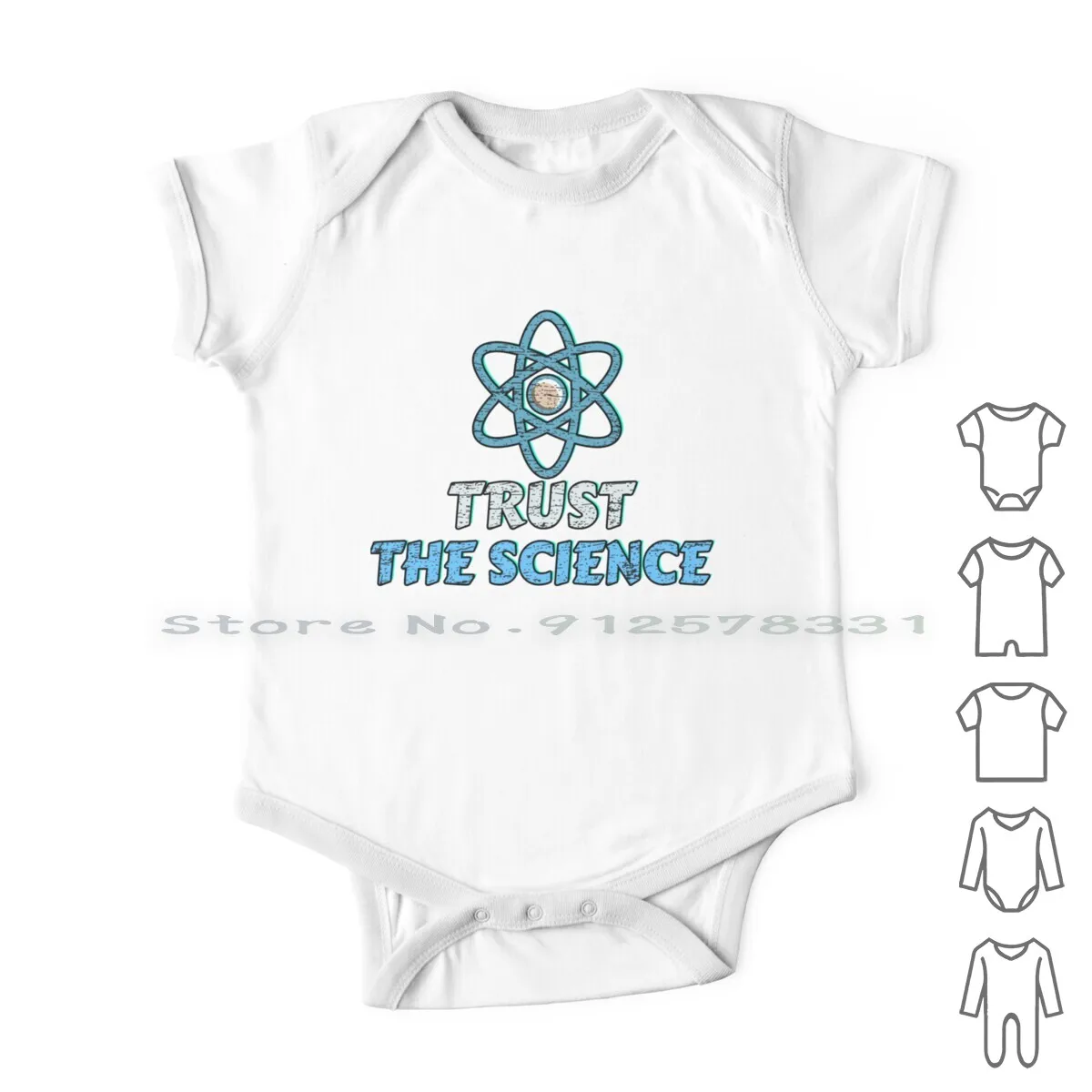 

Комбинезоны для новорожденных, хлопковые, Trust The Science Atom
