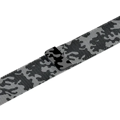 Миланская петля браслет из нержавеющей стали для Apple watch 1 2 3 42 мм 38 мм металлический ремешок для iWatch серии 4 5 40 мм 44 мм браслет - Цвет ремешка: Camouflage gray
