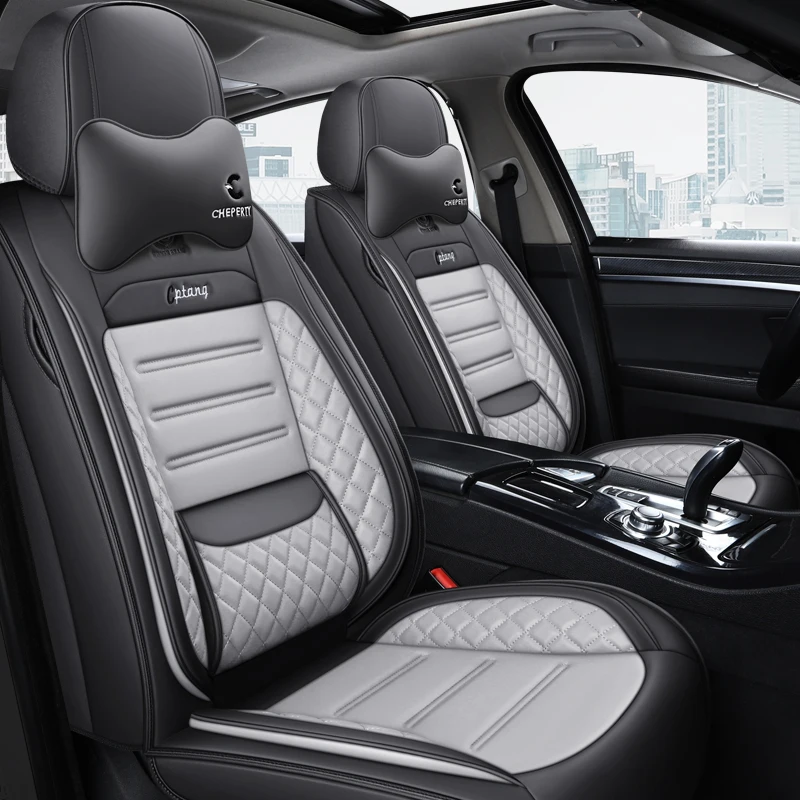 

Full Coverage Eco-leather auto seats covers PU Leather Car Seat Covers for toyota prado 120 150 premio prius 20 30 rav4 venza