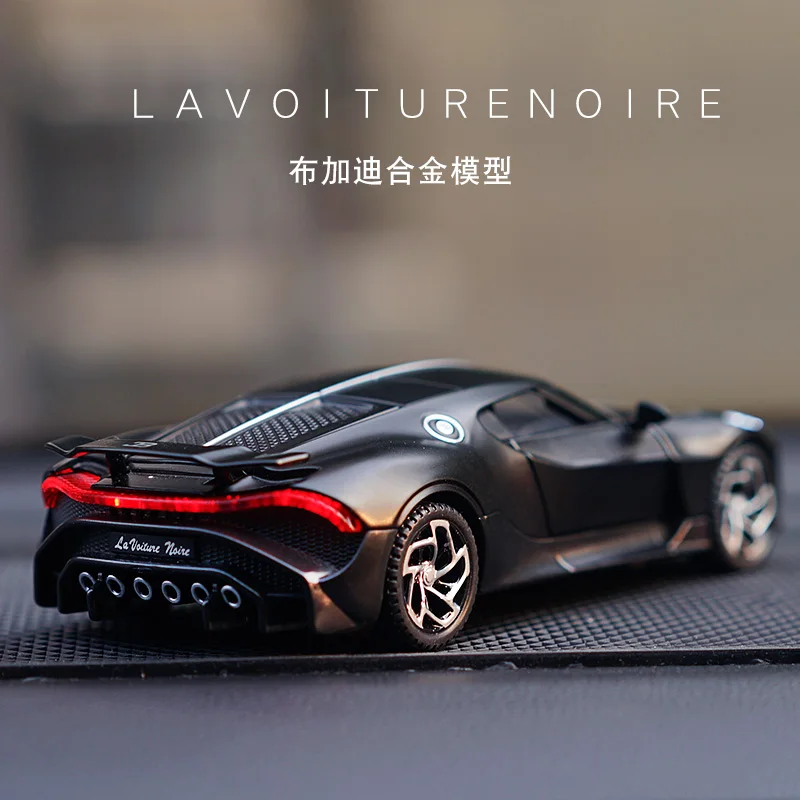 Цена Модель автомобиля Bugatti Lavoi Ture черная, 1:32, литой и игрушечный автомобиль, миниатюрная модель автомобиля, игрушки для детей, подарки для детей