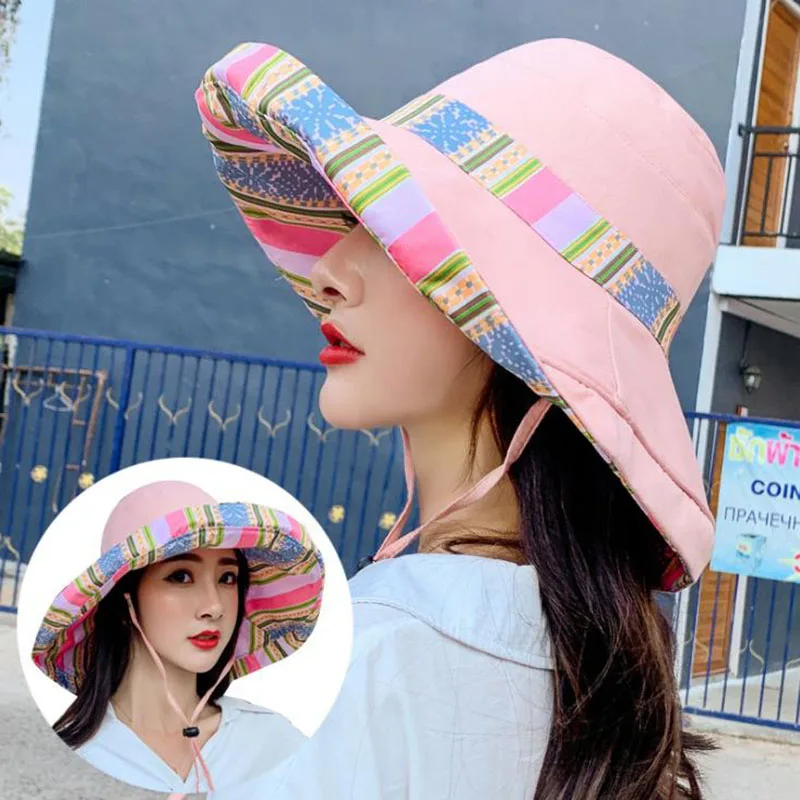 Новинка 2020 шляпа от солнца с широкими полями в рыбацком стиле летняя женская