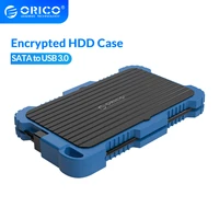 orico encrypted 2 5 inch hdd case sata to usb3 0 external hard drive enclosure waterproof shockproof encrypted hdd storage box