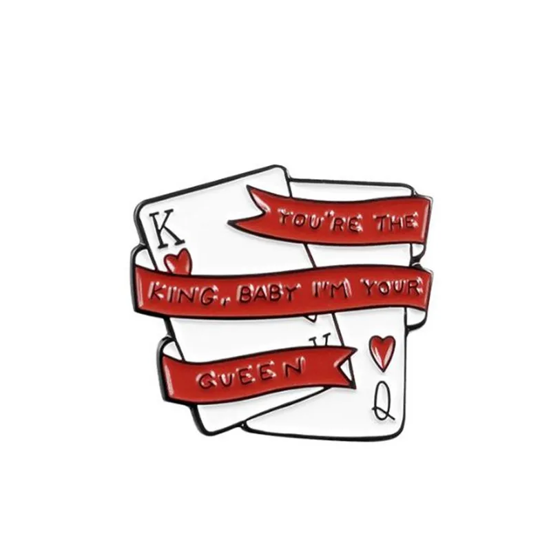 Новая лента игральная карта металлический значок одежда куртка Футболка