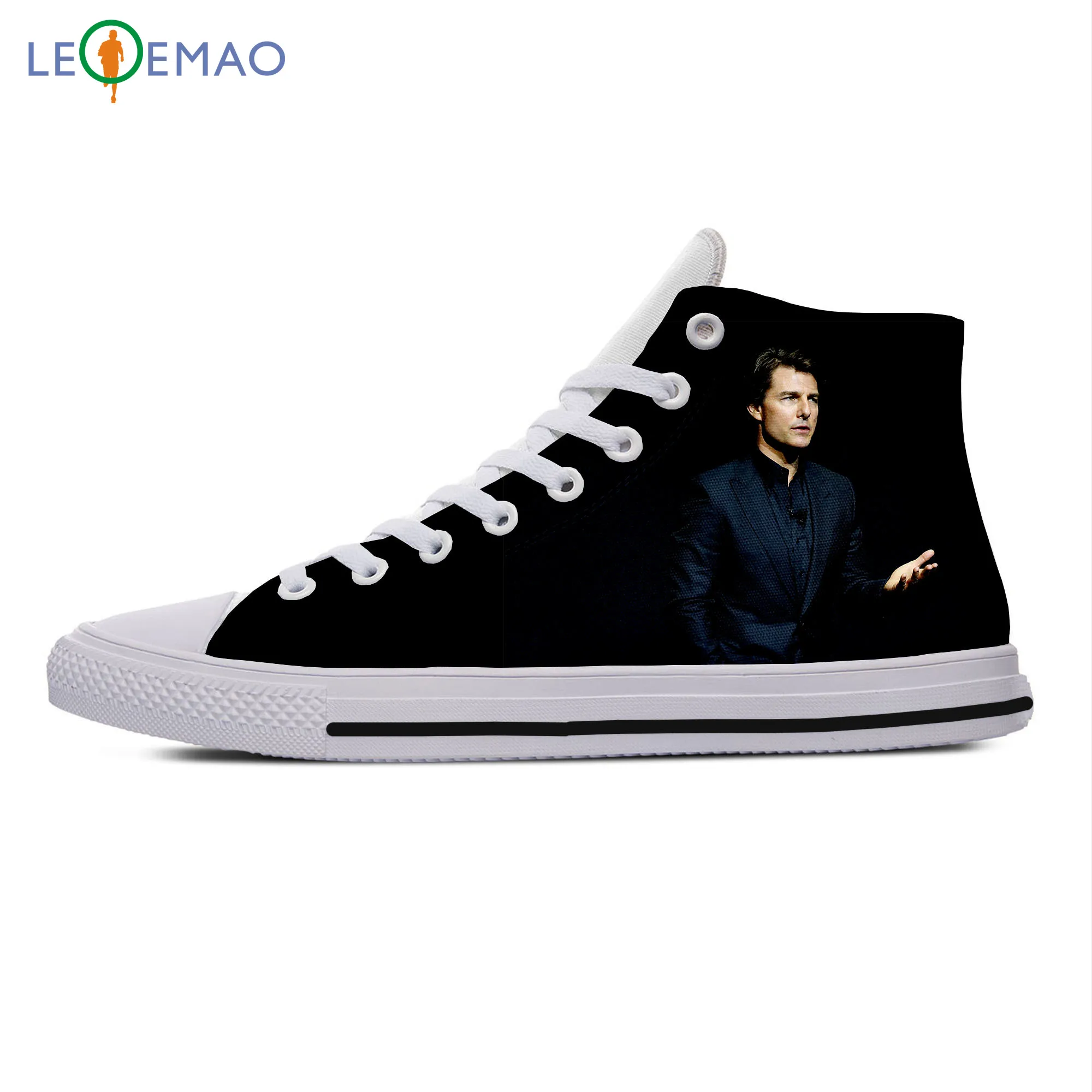 

Custom Spring Autumn Canvas Sneakers Tom Cruise High Quality Handiness Flats Men's Casual Shoes Comfortable Big White Zapatillas