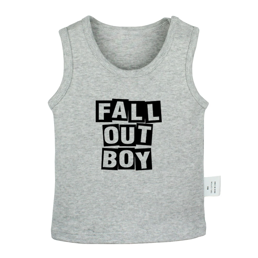 Black Veil Brides Crew BVB Fall Out Boy FOB Rock Band Newborn Baby Tank Tops Toddler Vest Sleeveless Infant Cotton Clothes | Футболки для
