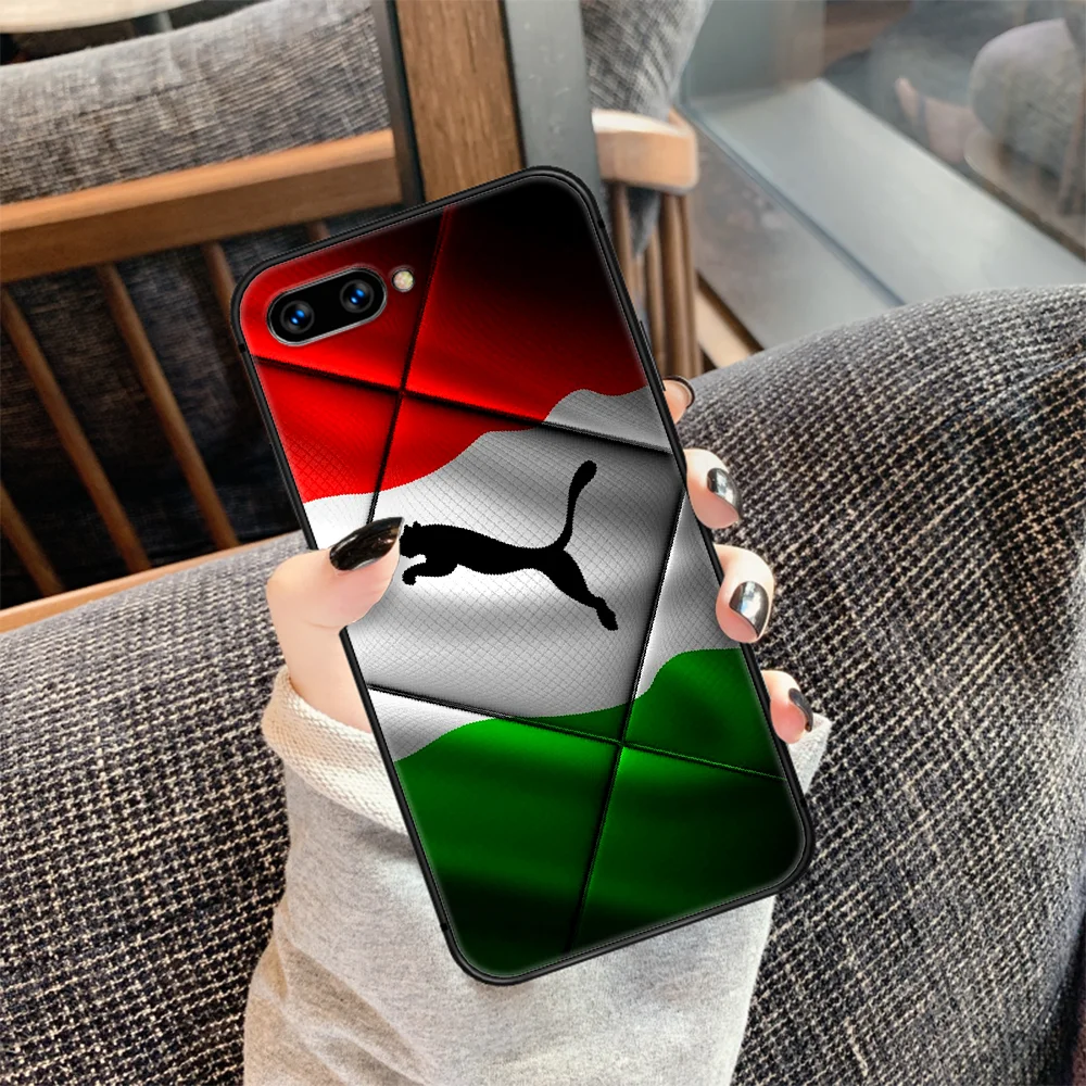 

Puma Sport Fashion Trend Brand Phone Case Cover Hull For HUAWEI honor 7a 8 8s 8a 8x 9 9x 10 20 i Lite Pro black Funda Luxury