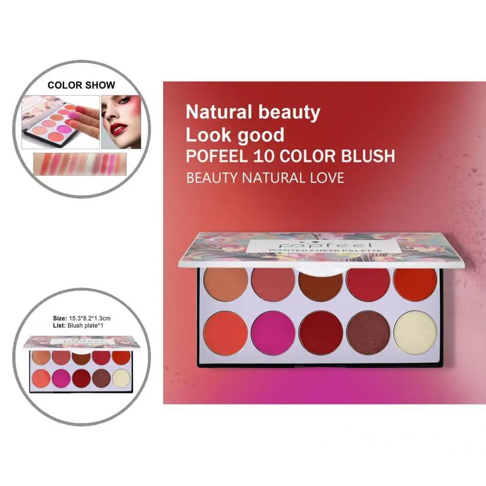 

Small Natural Extract Skin-Friendly Matte Blusher Palette Facial Makeup Foundation for Women Blush Blush Palette