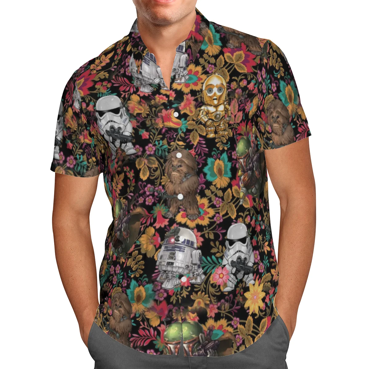 

Мужская пляжная гавайская рубашка с коротким рукавом, красная дышащая рубашка большого размера с 3D рисунком аниме, уличная одежда, лето 2021