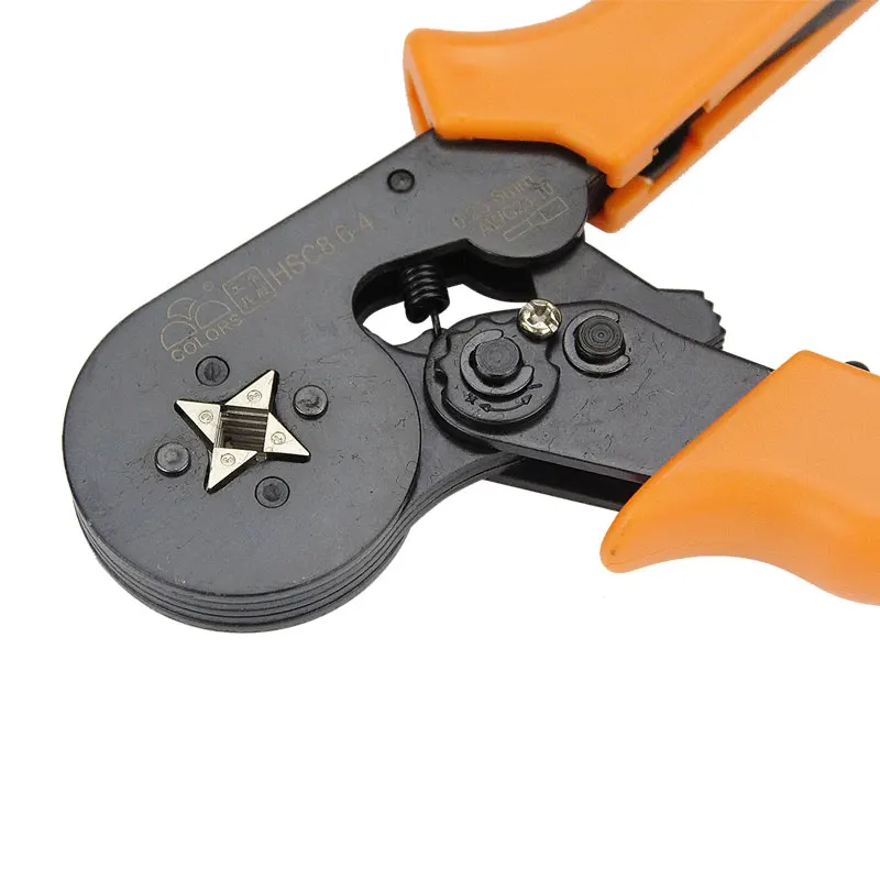 

HSC8 6-4 SELF-ADJUSTABLE MINI-TYPE CRIMPING PLIER 0.25-6mm2 23-10AWG straight Crimping Hand Tools Wire Connector HSC8 Tools set