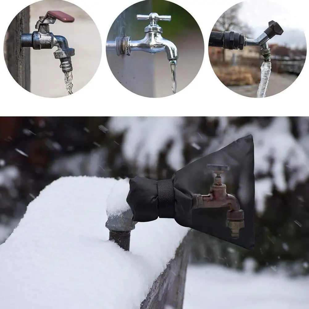 

Winter Faucet Cover Antifreeze Oxford Cloth Tap Covers accessories Insulated kitchen Protector Frost Faucet Waterproof fauc J8D5