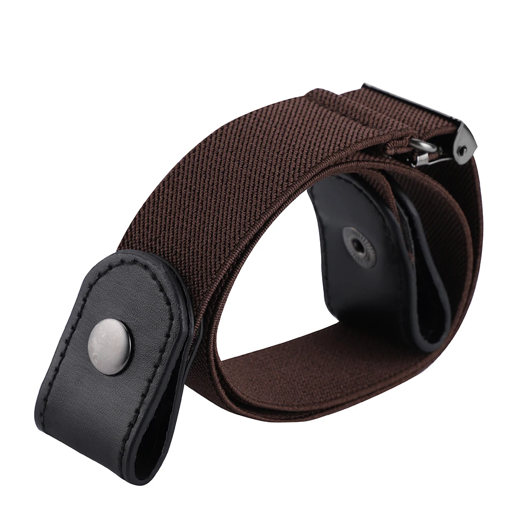 Ремень без пряжки Женский спортивный эластичный пояс в стиле панк для джинсов и