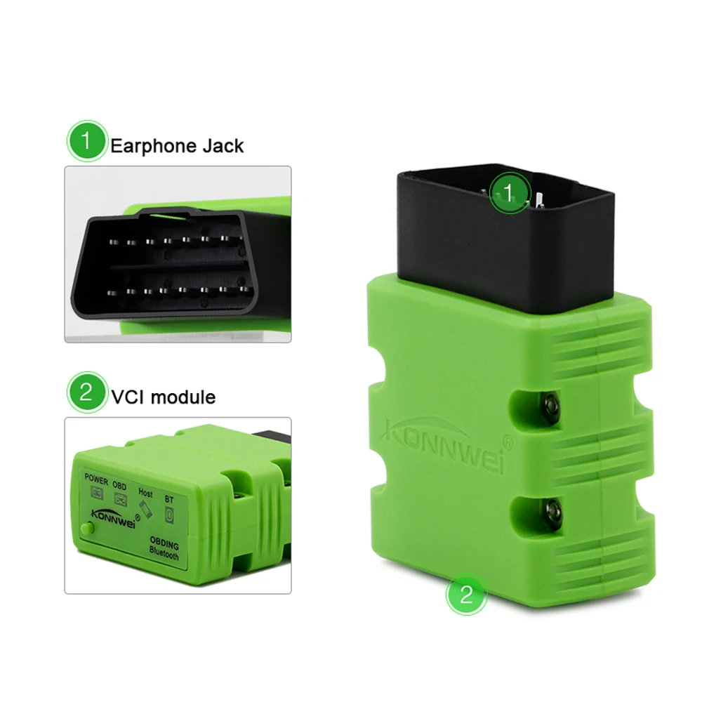 Автомобильный диагностический сканер V1.5 Bluetooth-устройство ELM327 OBDII iOS iPhone Android для BMW