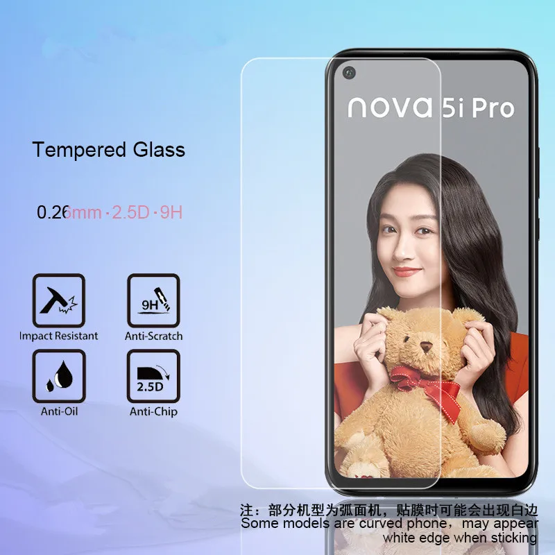 2 шт 0 26 мм 9H Защитная пленка для экрана Huawei Nova 4 5iPro Nova2 Nova2i Nova2plus закаленное