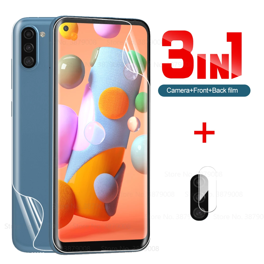 

front back hydrogel films for samsung galaxy A11 screen protector samsunga11 samsun A11 a 11 SM-A115F/DS 6.4" camera glass