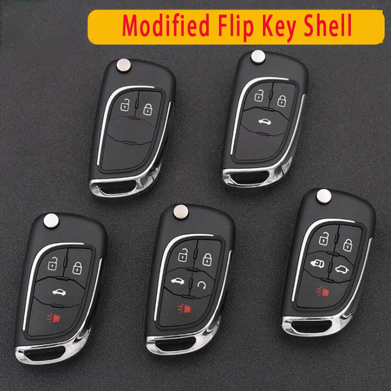 Cocoloekcy модифицированный флип чехол для дистанционного ключа от машины Chevrolet Cruze