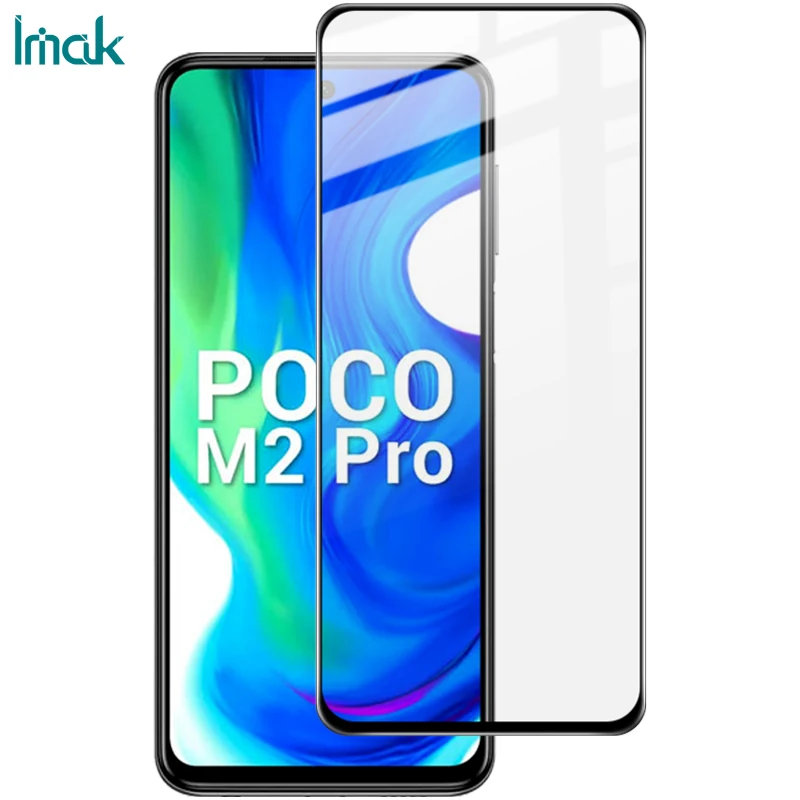 

Imak Pro + чувствительное Сенсорное стекло с полным покрытием для Xiaomi Poco M2 Pro закаленное стекло с полным адсорбированием клея AB