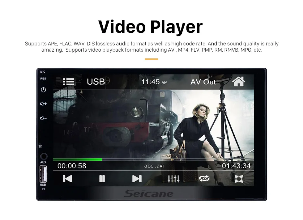Seicane Универсальный 2DIN Android автомобильный мультимедийный плеер 7 дюймов видео MP5 плеер Авто Стерео Радио резервная Bluetooth Камера