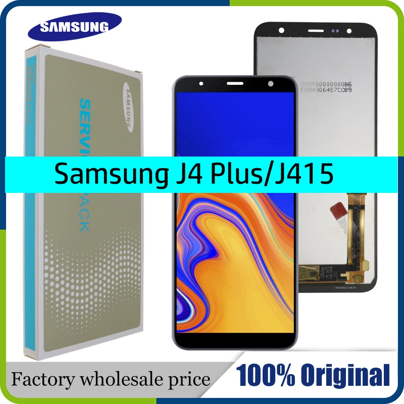 10 шт./лот оригинальный 6 0 ''ЖК-дисплей для Samsung Galaxy J4 + 2018 Plus J415 J415F J410 ЖК-дисплей