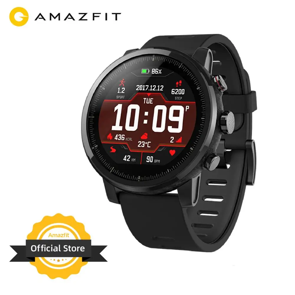 Умные часы Amazfit Stratos Смарт-часы с монитором сердечного ритма GPS счетчиком калорий