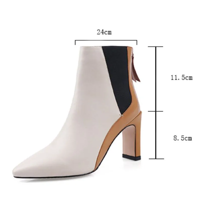 Женские ботильоны из натуральной кожи на тонком каблуке размеры 34-39 | Обувь