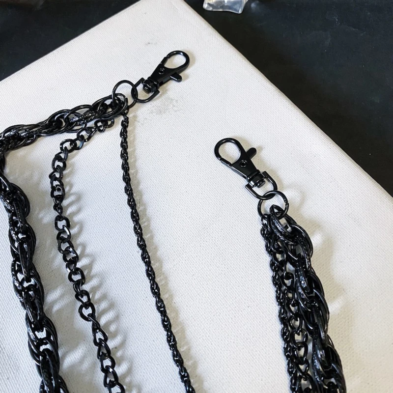 Для мужчин для женщин с цепью на талии пояс цепочка ключей бумажник кольцо клип