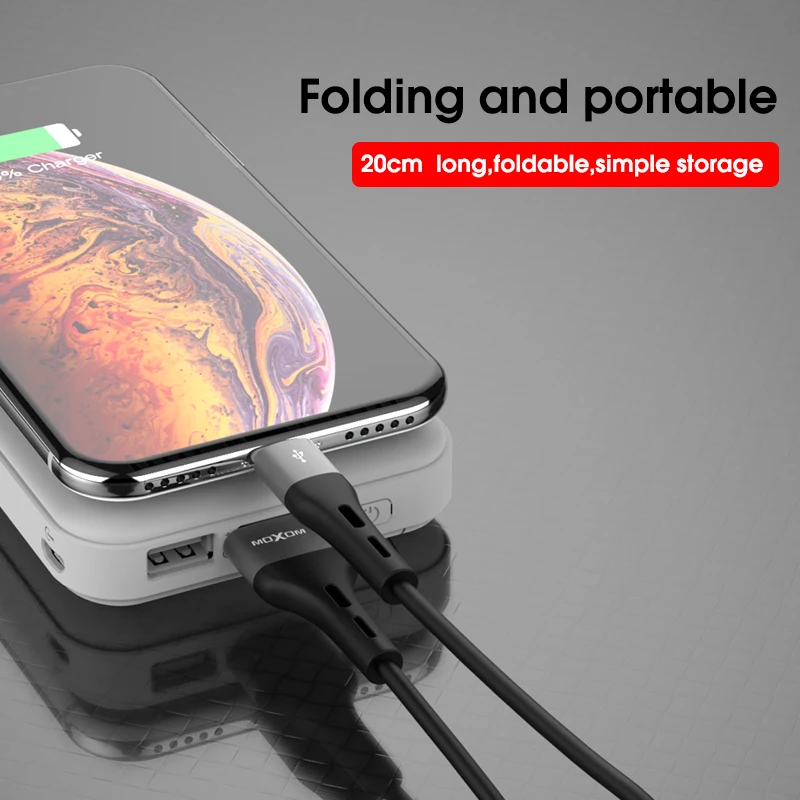 USB-кабель для быстрой зарядки MOXOM 0 2 м iPhone X 8 7 кабель Micro USB Type C Samsung S9 S8 Прямая