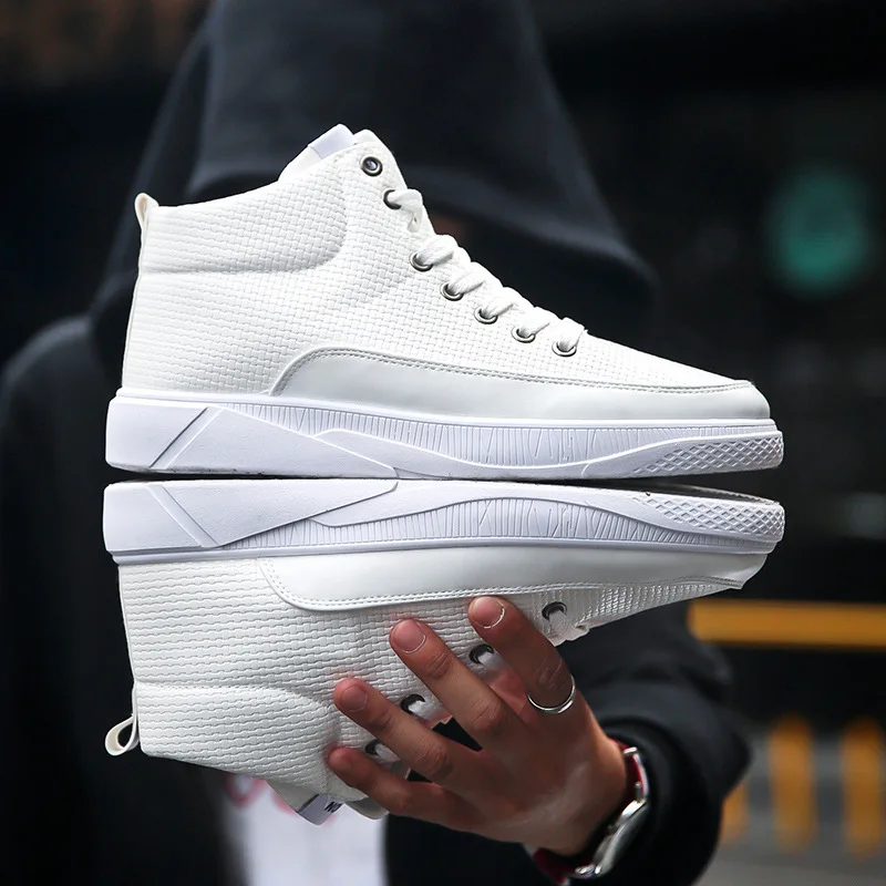 Выразительные мужские повседневные туфли из искусственной кожи модная