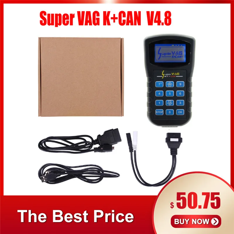 Супер Vag K + Can v4.8 commander Super VAG CAN 4 8 коррекция одометра V4.8 Commander Мультиязычный 8|Кабели