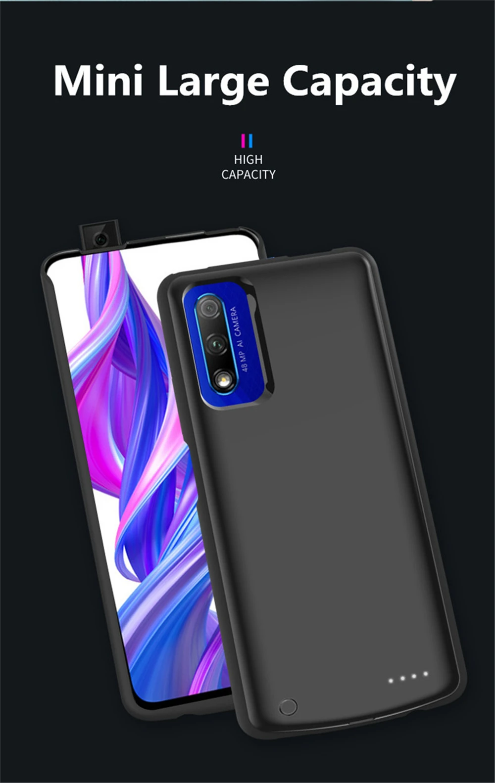 NTSPACE 6500 мАч для huawei Honor 9X Pro, чехол для зарядного устройства, резервный внешний аккумулятор, противоударный чехол для huawei Honor 9X, чехол для питания