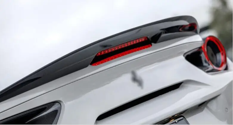 Реальные углеродного волокна заднего крыла багажник выступ Спойлеры для феррари