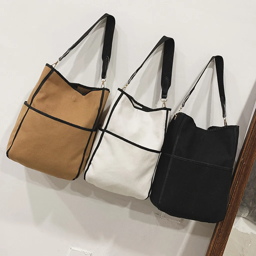 Женская Вельветовая Холщовая Сумка Повседневная сумка на плечо складные сумки