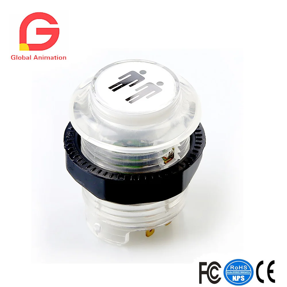 Набор кнопок запуска игрока 4 шт./5 В аркада со светодиодной подсветкой 1P/2P/3P/4 P