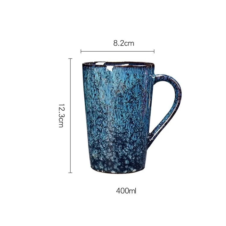 

400MLCeramic Kiln Becomes Coffee Cup and Tea Cup Home Office Water Cup Couple Water Cup Milk Cup Wine Glass Drink Cup