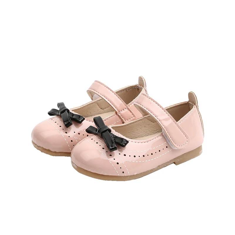 

6M-3 Years 2020 New Toddler Girls Party Non-Slip Leather Shoe Baby Kids Girls Princess Bow Shoes Newborn Non-Slip Party Shoes