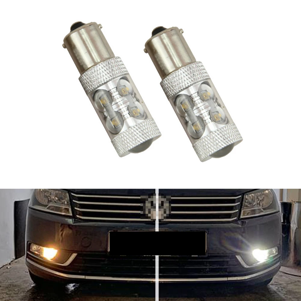 Светодиодные дневные ходовые огни P21W BA15S 1156 для Passat B7 (2012) 2 шт.|Сигнальная лампа| |
