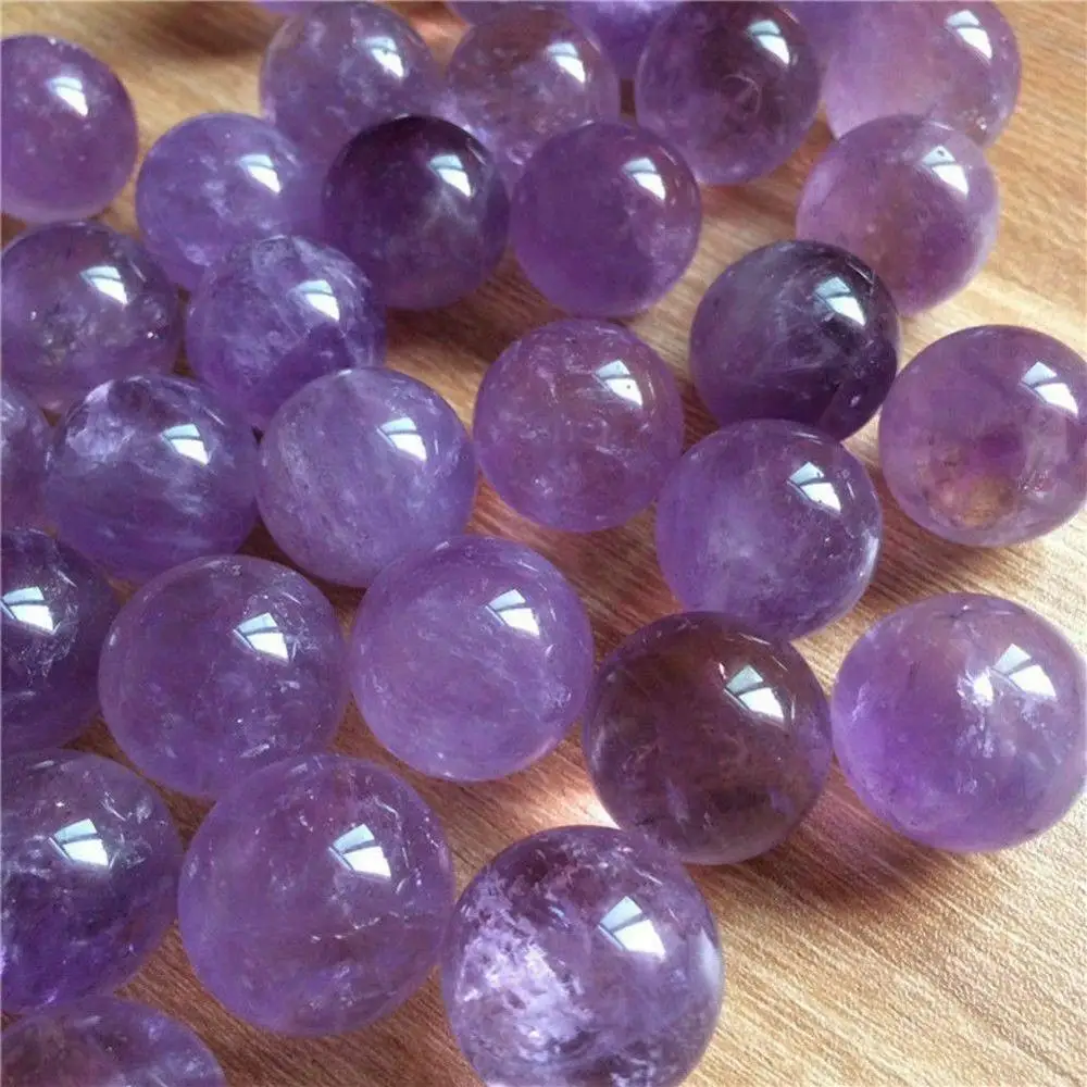 Исцеляющий фиолетовый камень натуральный аметист Кварцевая Сфера Pretty