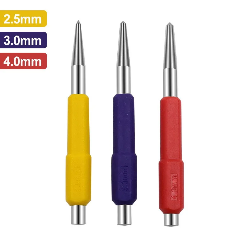 

114mm Center Punches 2.5mm / 3mm / 4mm Cylindrical Drilling Positioning