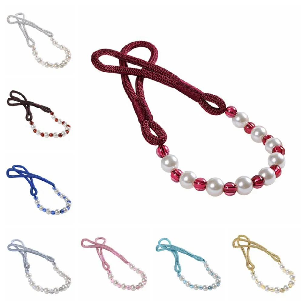 

2 шт./компл. жемчужные Завязки для штор, завязки для штор, веревочный держатель для штор, домашние декоративные аксессуары для комнаты, завяз...