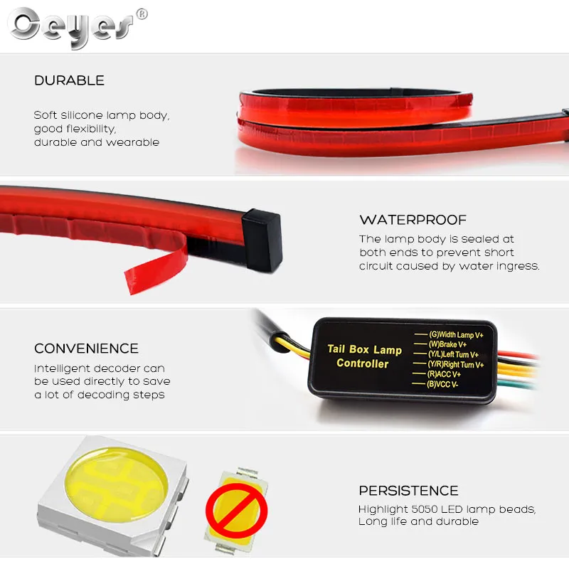 Ceyes автомобильный Стайлинг багажник задний стоп светильник с высоким креплением