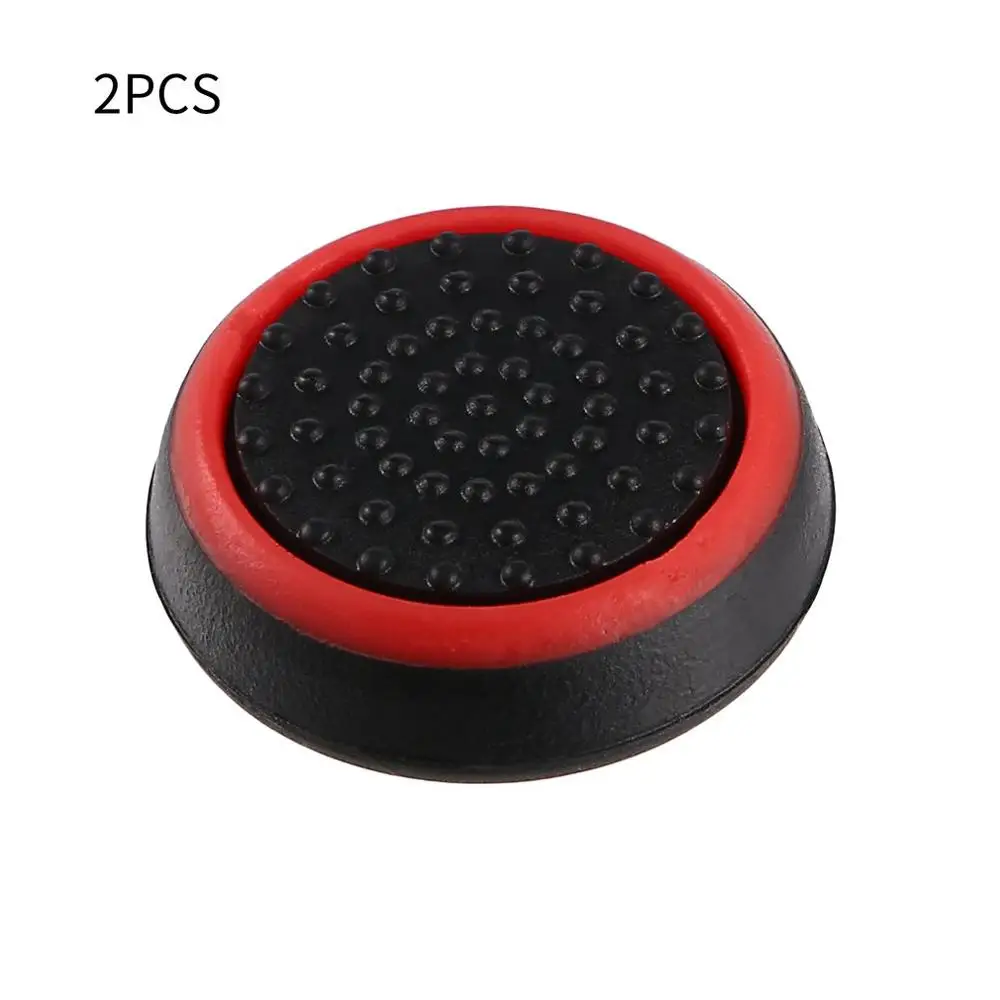 black and red 4 шт./лот, игровой аксессуар, защитный чехол, силиконовая ручка для большого пальца, колпачки для PS4/3 для Xbox 360/для Xbox one, игровые контроллеры - Цвет: black and red
