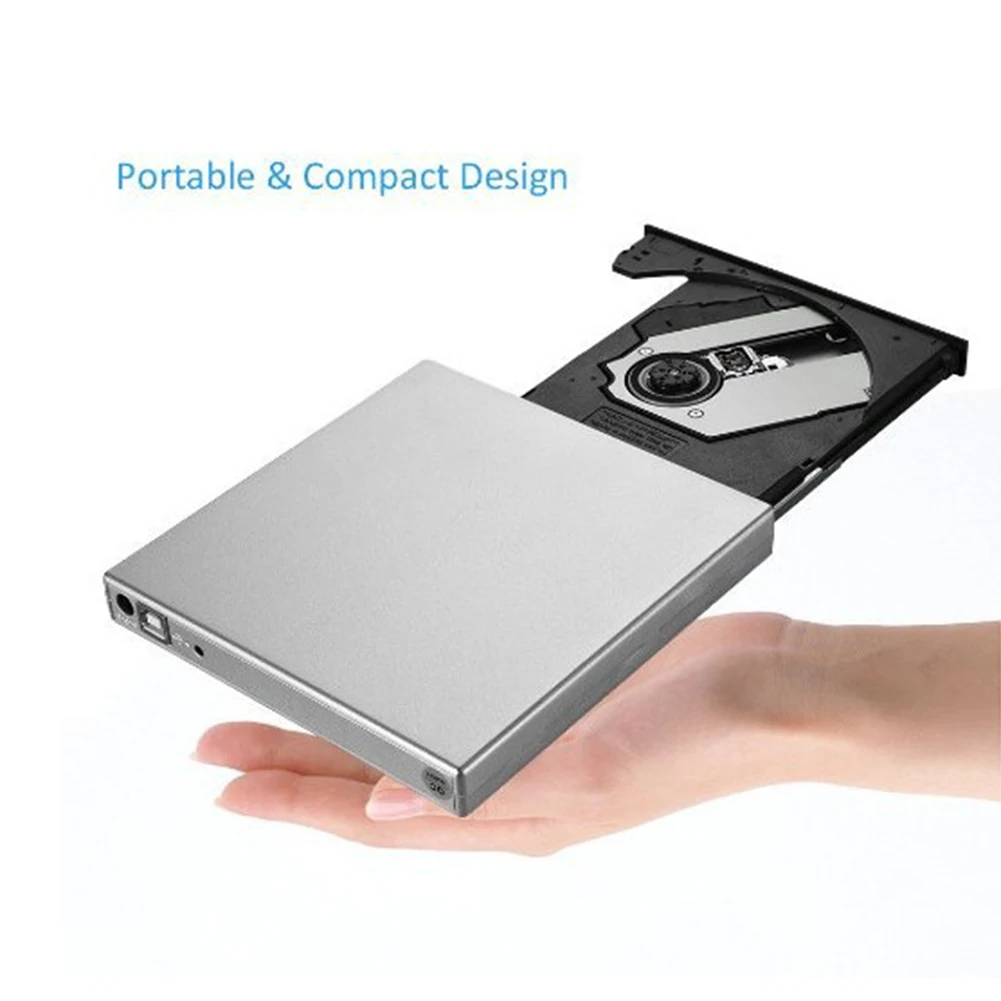 Универсальный внешний CD DVD Оптический привод портативный USB 2 0 Внешний