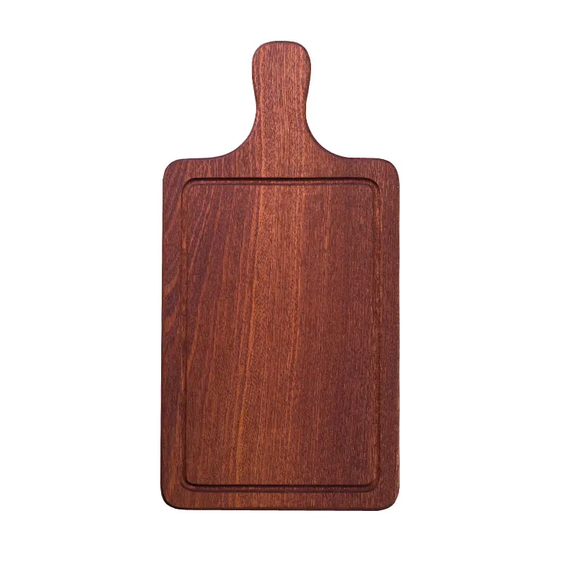 

Wooden Restaurant Steak Plates Eco Natural Wood Cutting Boards with Handle Kitchen Chopping Blocks Bread Boards Pizza Peels